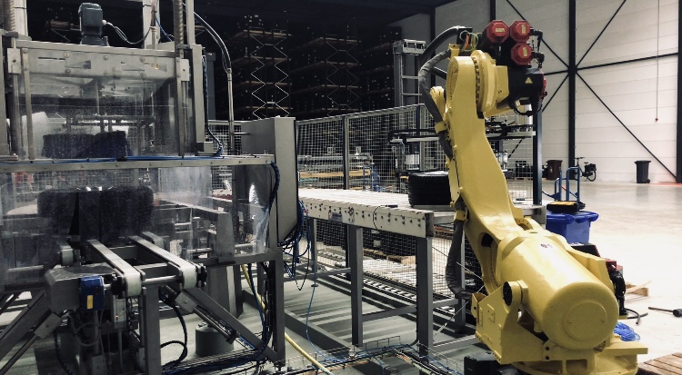 Wielenwas-installatie met Fanuc Robot.